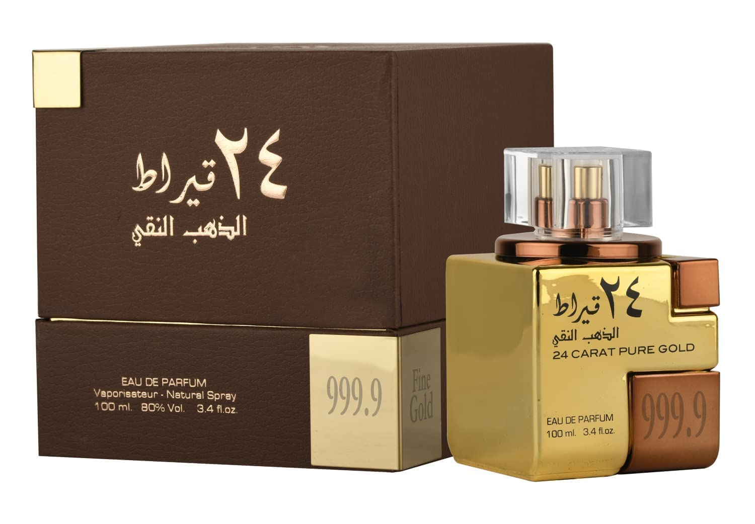 24 Carat Pure Gold Eau de Parfum 100Ml 3.4Oz (Unisex) by Lattafa Main image